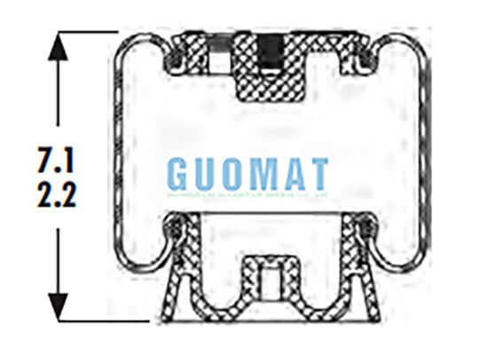 1S4-123 Goodyear Molla Aria Abitacolo ASC-08-7-15 Sospensione Ammortizzatore Aria per Sedile Autocarro