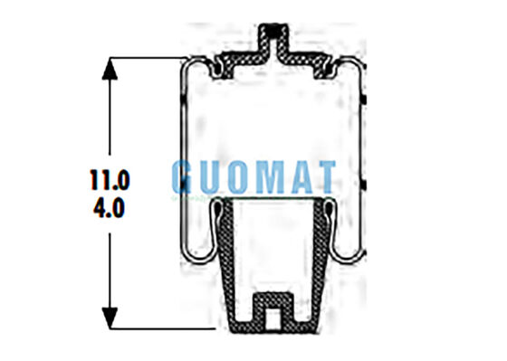 1S4.5-107 ASC-08-7-194 Goodyear gomma airbag sospensione W023587080 Firestone Air Spring per camion e rimorchio