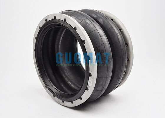 W01-358-7191 Firestone Flange Air Spring 28 Stile Collo a nervatura Anelli a perline in alluminio Airbag in gomma